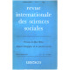 Revue internationales des sciences sociales / presence de max...