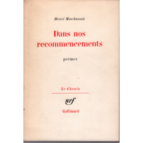 Dans nos recommencements