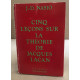 5 lecons sur la theorie de jacques lacan