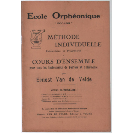 Méthode individuelle et cours d'ensemble pour tous les instruments...