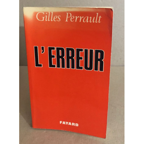 L'erreur