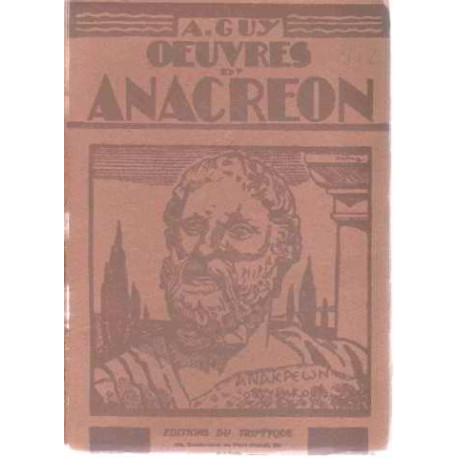 Oeuvres d'anacreon en décalque rythmique avec rimes. comprenant :...