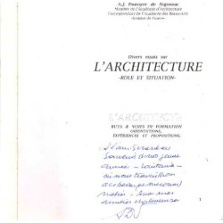 Divers essais sur l'architecture / role et situation