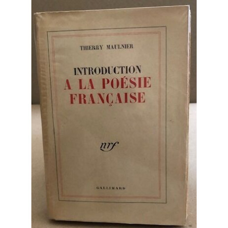 Introduction à la poésie française