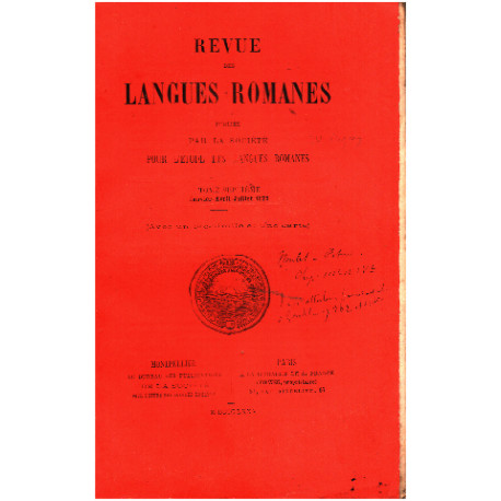 Revue des langues romanes tome septieme