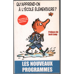 Qu'apprend-on à l'école élémentaire