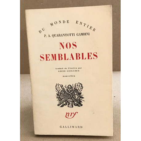 Nos semblables traduction de Louis Guilloux