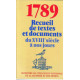 1789 : Recueil de textes et documents du XVIIIe siècle à nos jours