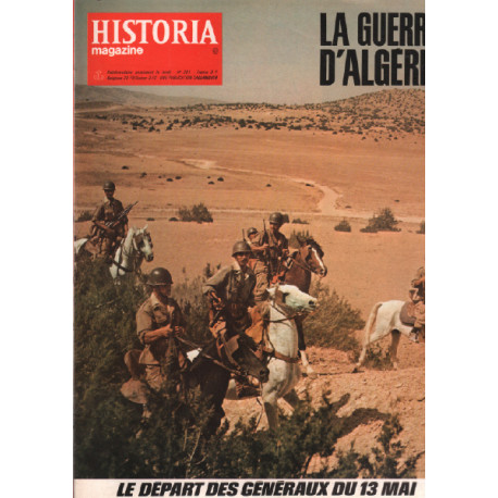 La guerre d'algérie / historia magazine n° 67 le départ des...