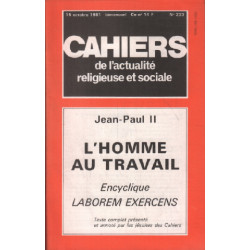 L'homme au travail / encyclique laborem exercens