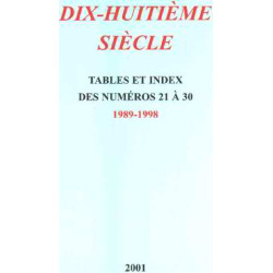 Dix-huitieme siecle / table et index des numeros 21 à 30