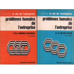 Problèmes humains de l'entreprise / complet en 2 tomes