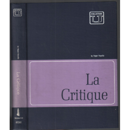 La critique littéraire