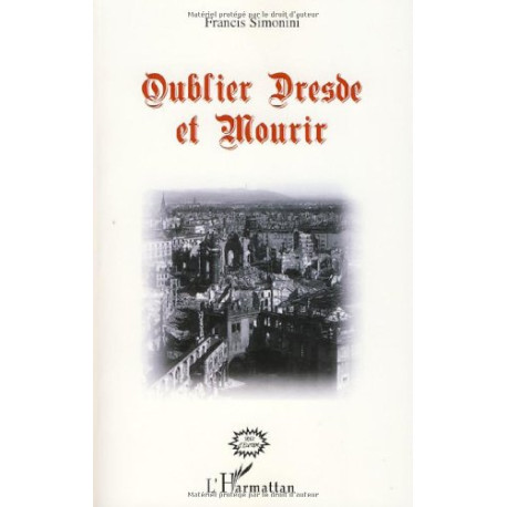 Oublier Dresde et mourir