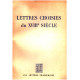 Lettres choisies du XVIII° siecle