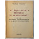 Les équivalents biotiques du transcendant ou les mécanismes...