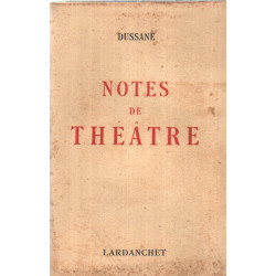 Notes de théatre