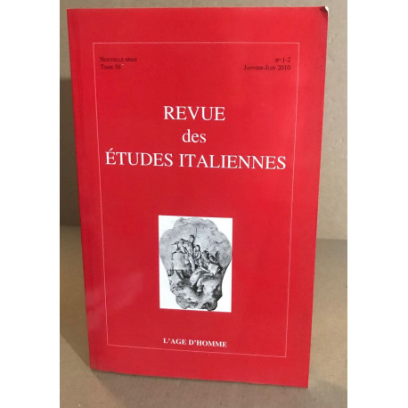 Revue des études italiennes / tome 56