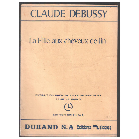 La Fille aux cheveux de lin. (Extrait du 1er Livre de Préludes...