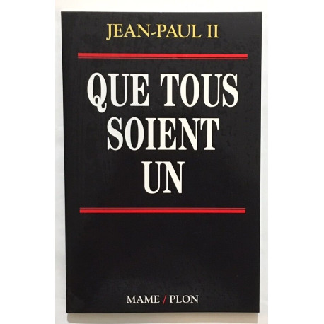 Que tous soient un