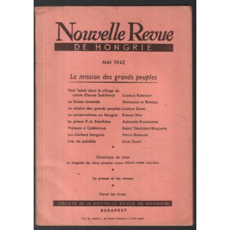 La mission des grands peuples