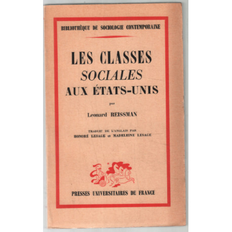 Les classes sociales aux états unis