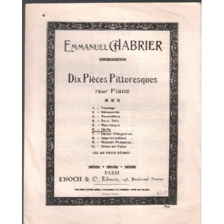 Idylle pour piano / dix pièces pittoresques n° 6