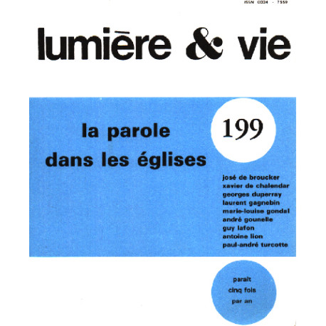 La parole dans les eglises