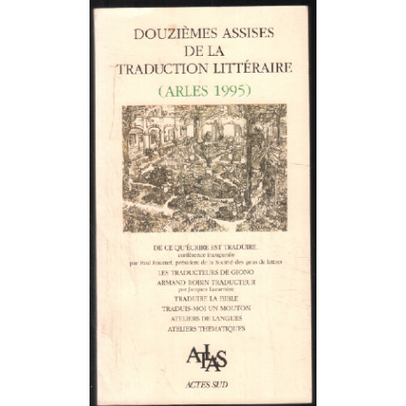 Douzièmes assises de la traduction littéraire (arles 1995)