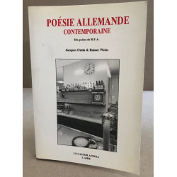 Poésie allemande contemporaine: Dix poètes de RFA
