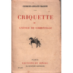 Criquette ou l'école du libertinage