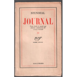 Stendhal : journal 3