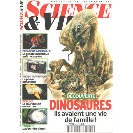 Science et vie hors serie n° 951 / dinosaures : ils avaient une...