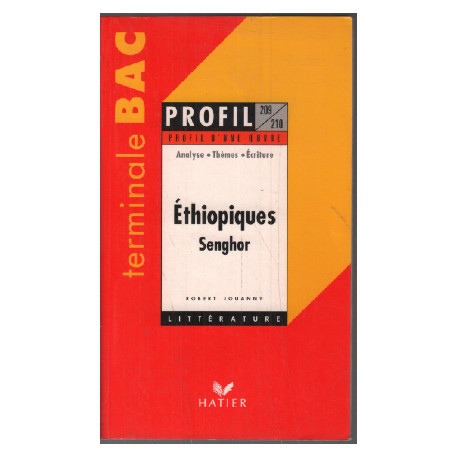 Profil d'une oeuvre : Ethiopiques Senghor
