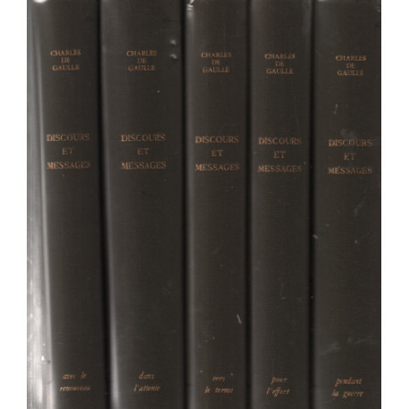 Discours et messages / 5 tomes