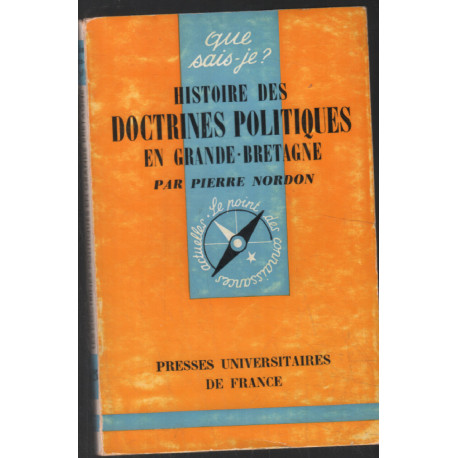 Histoire des doctrines politiques en Grande-Bretagne