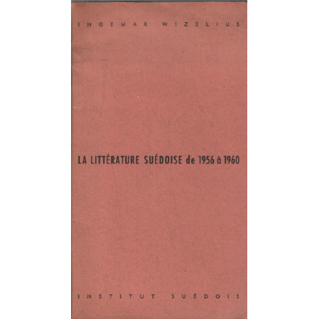 La litterature suédoise de 1956 à 1960