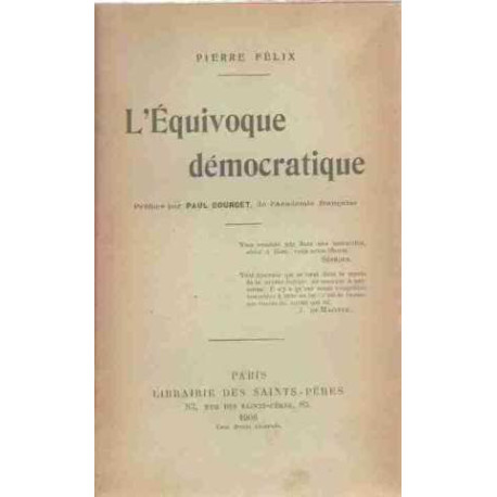 L'equivoque democratique