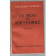 Le mois de septembre