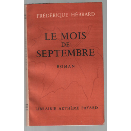 Le mois de septembre