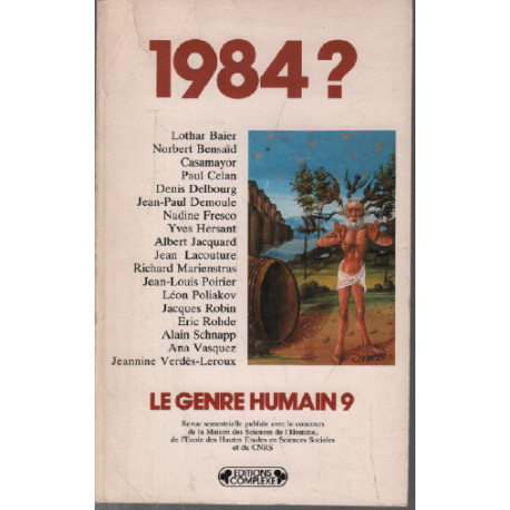 Le Genre Humain 9 1984