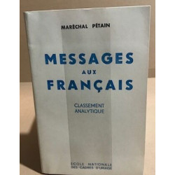 Messages aux français / classement analytique