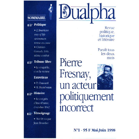 Revue politique historique et litteraire -dualpha n° 1 / pierre...