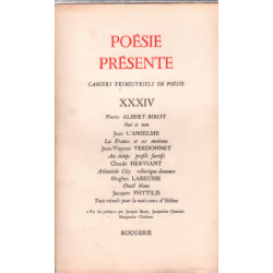 Poesie presente n° XXXIV