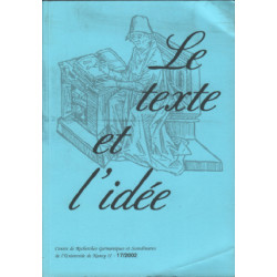 Le texte et l'idée n° 17