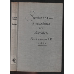 Sentences et maximes de morale
