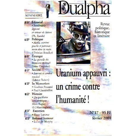 Revue politique historique et litteraire -dualpha n° 17 / uranim...