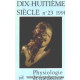 Dix-huitieme siecle n° 23/ physiologie et medecine