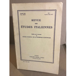 Revue des etudes italiennes / tome 23