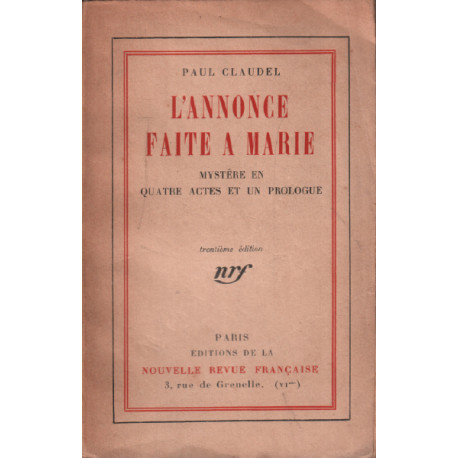 L'annonce faite a marie